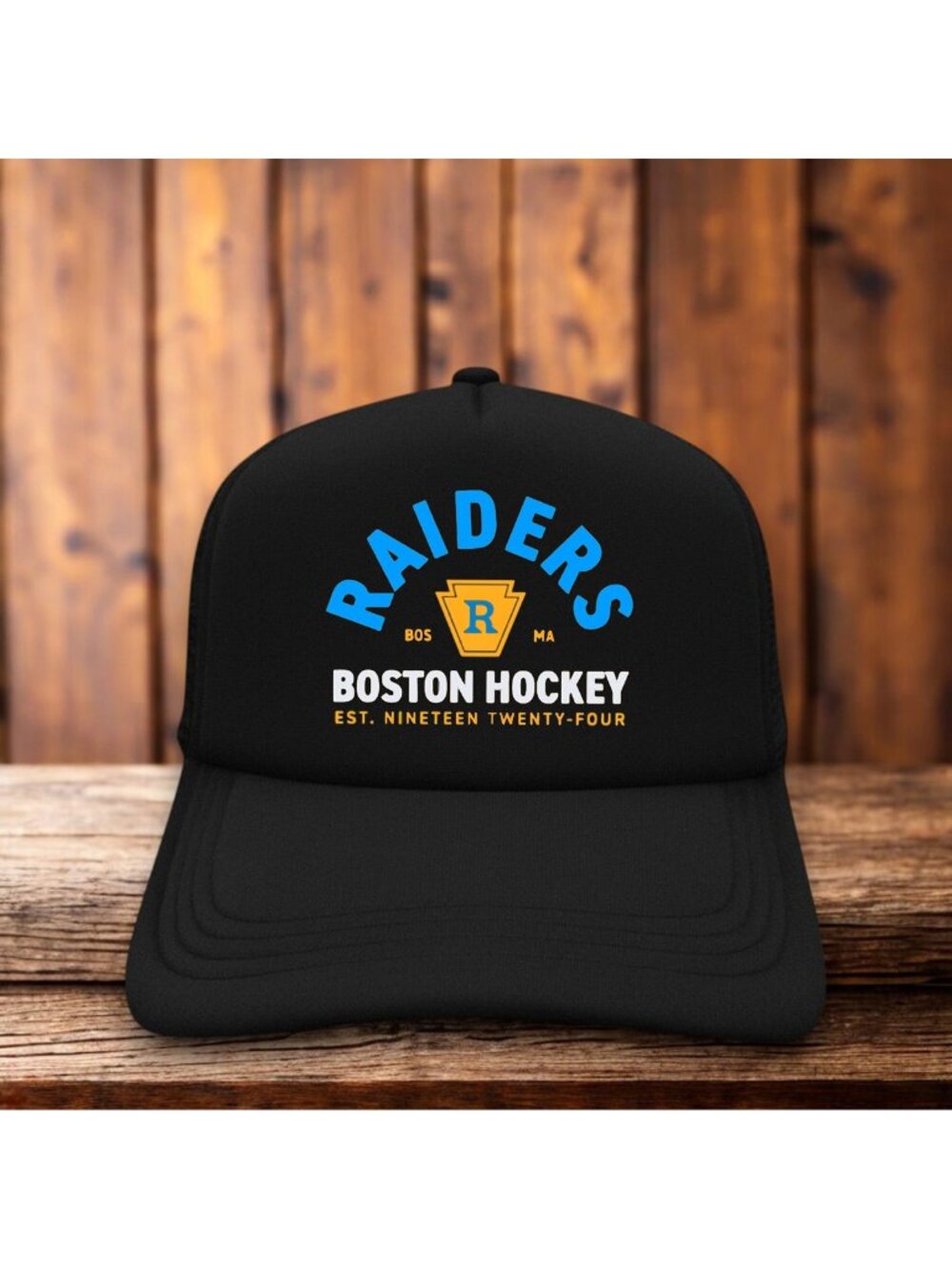 Heated Rivalry Raiders Boston Hockey Mens Trucker Hat Black Ilya Rozanov Cap
